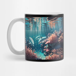 Deep Dive with Dolphins Mug